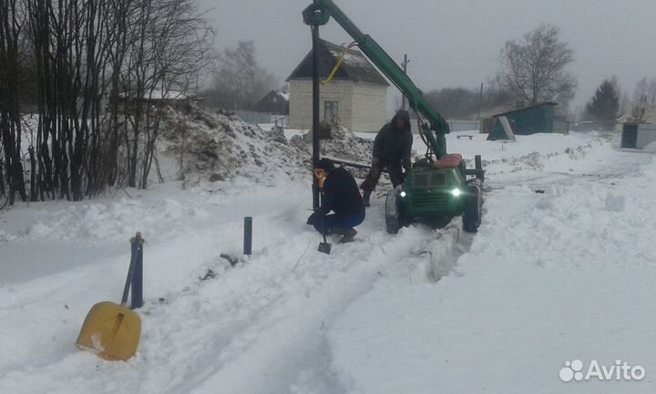 Винтовые сваи с монтажом