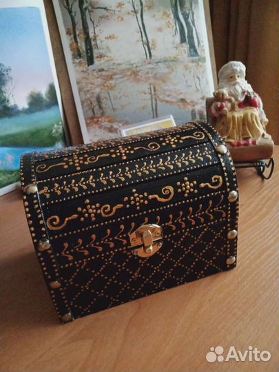 Шкатулка сундучок ручной работы
