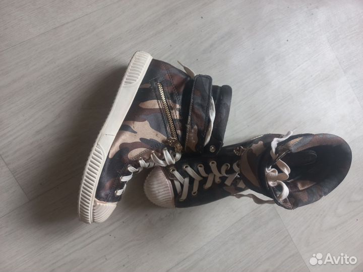 Кеды стильные милитари военная расцветка