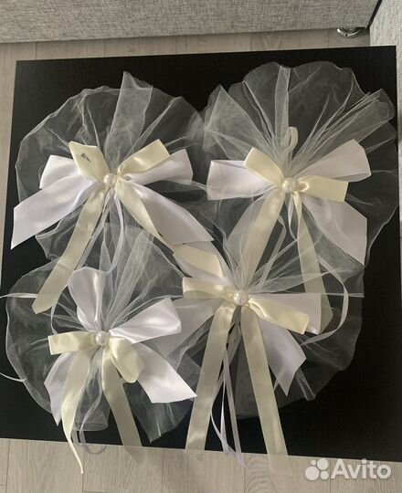 Свадебные банты на машину