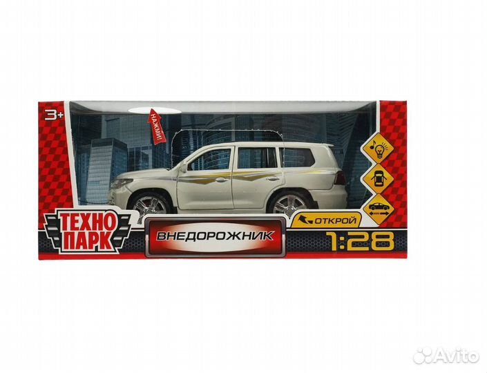 Машина металл свет-звук внедорожник 17,5 см, 23040