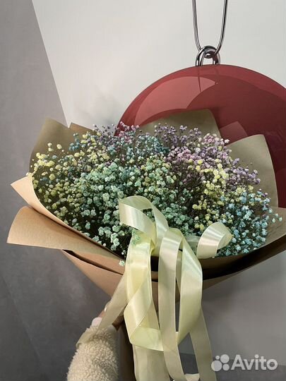 Букет цветов из гипсофилы