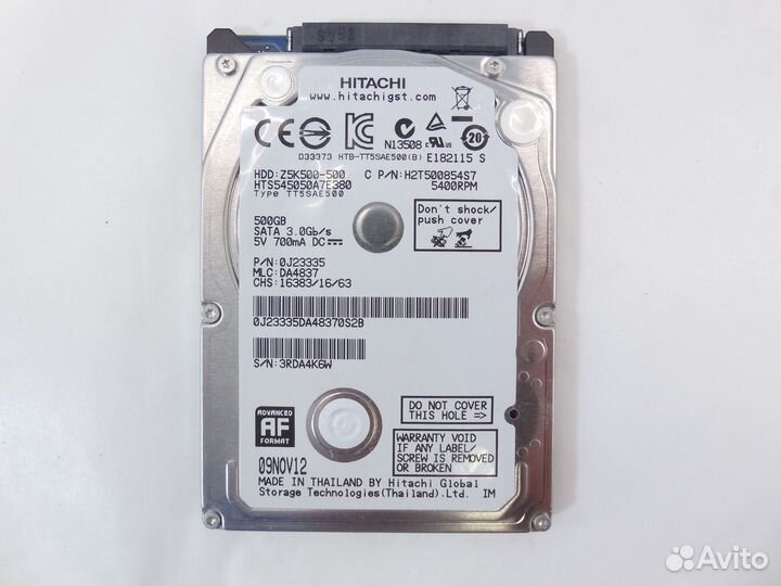 Жесткий диск для ноутбука HDD 500 гб 2,5