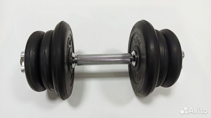 Гантель разборная 12 кг (обрез. диски 2,5 и 1,25