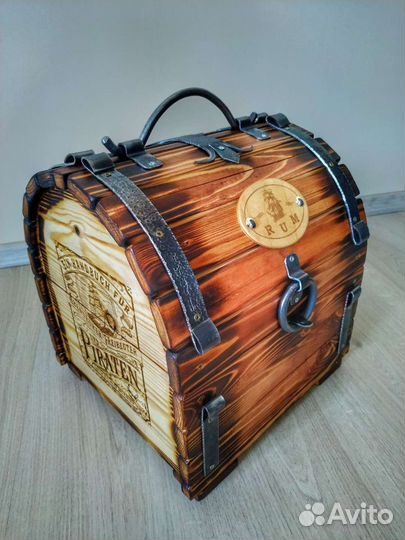 Мини бар деревянный Сундук