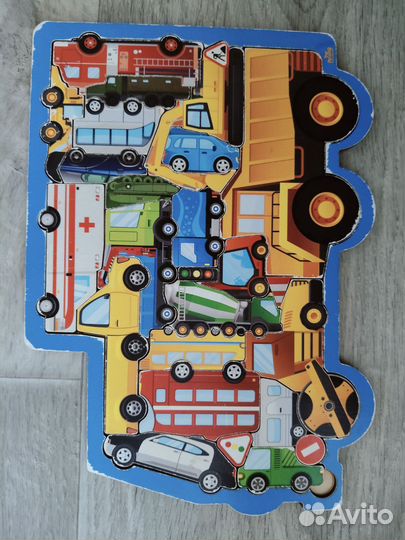 Деревянные пазлы вкладыши 4 шт