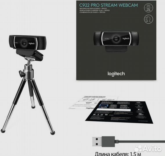 Web-камера Logitech C922 Pro Stream Black