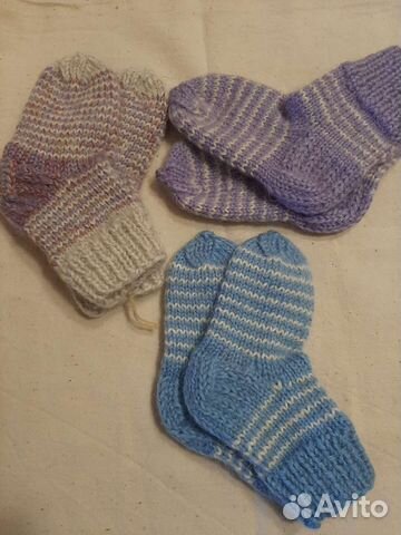 Вязанные изделия,носки и рукавички