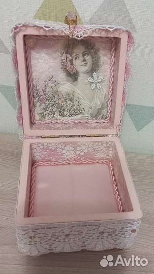 Шкатулка ручной работы скапбукинг новая