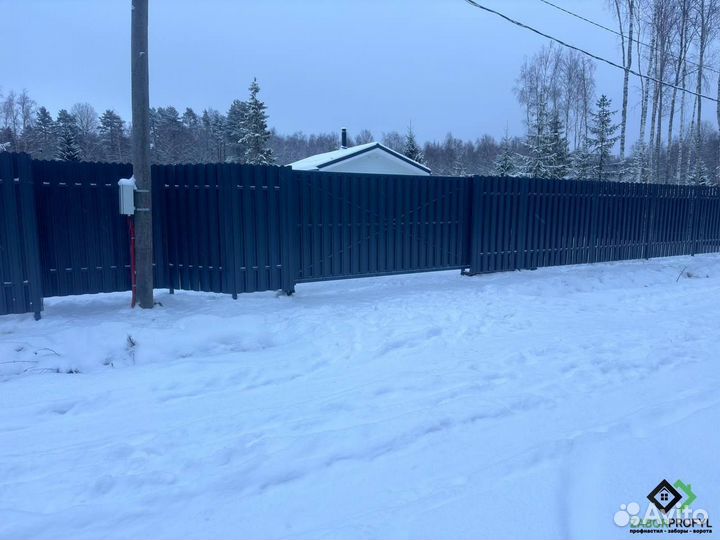 Заборы монтаж / Заборы из профнастила