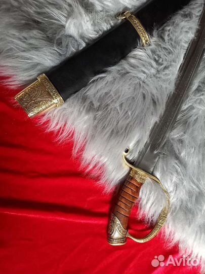 Сабля драгунская офицерская резная