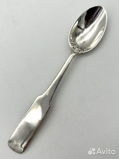 Кофейная ложка, серебро 84 проба, 1870 г. 9,6 г