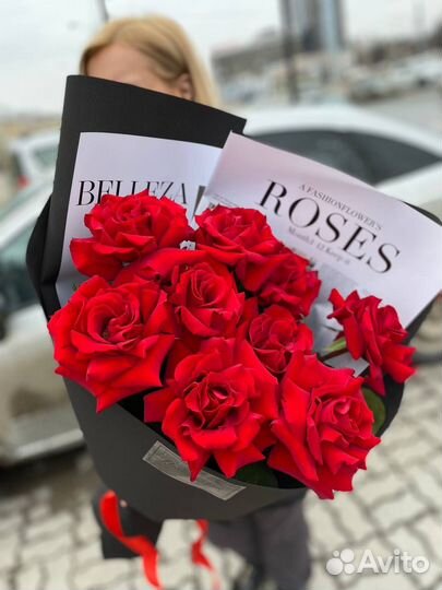 Бкет из роз. Розы. Цветы с доставкой. Акция