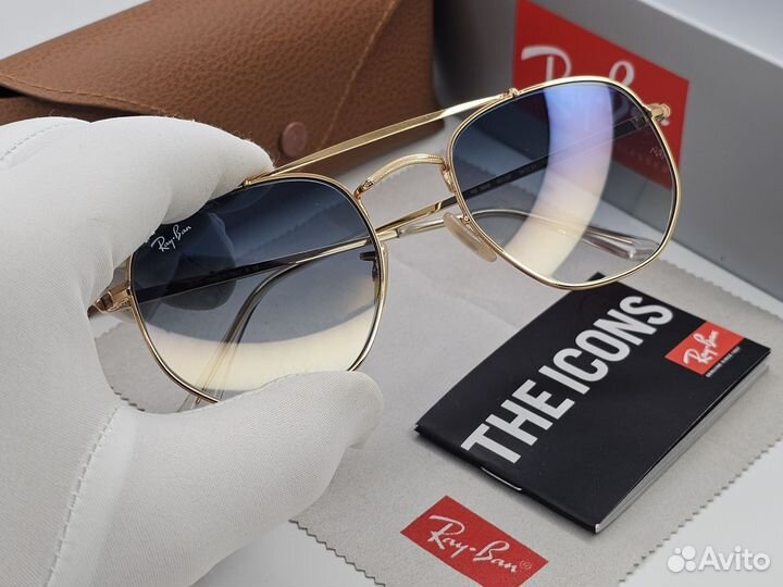 Очки Ray Ban Marshal 3648 Голубой Градиент Стекло