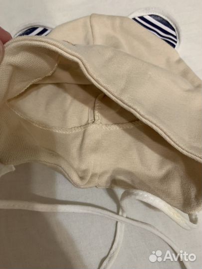 Шапка детская тоненькая 0-4 месяца