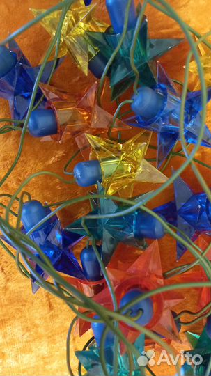 Елочная гирлянда СССР Кристаллы