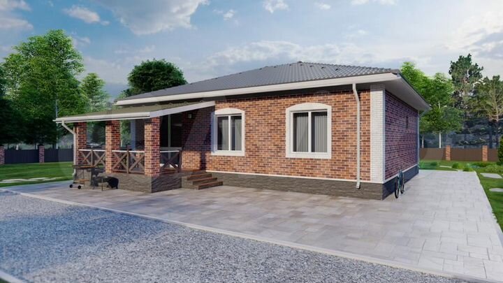 Дом 95 м² на участке 8 сот.