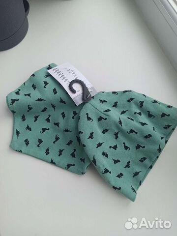 Новая шапка и горлышко на 6-9 мес