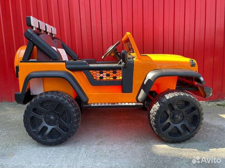 Детский электромобиль двухместный jeep