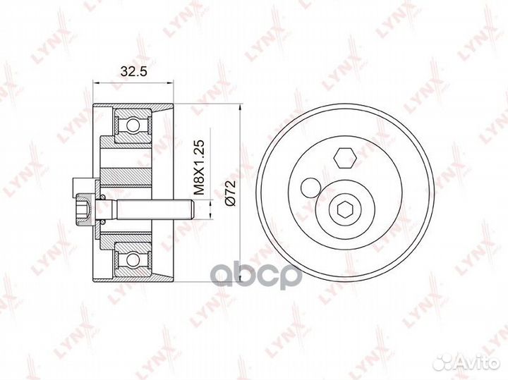 Ролик ремня грм audi A4/A6/VW passat 2.8/2.4 95