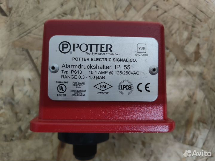 Сигнализатор давления Potter PS 10