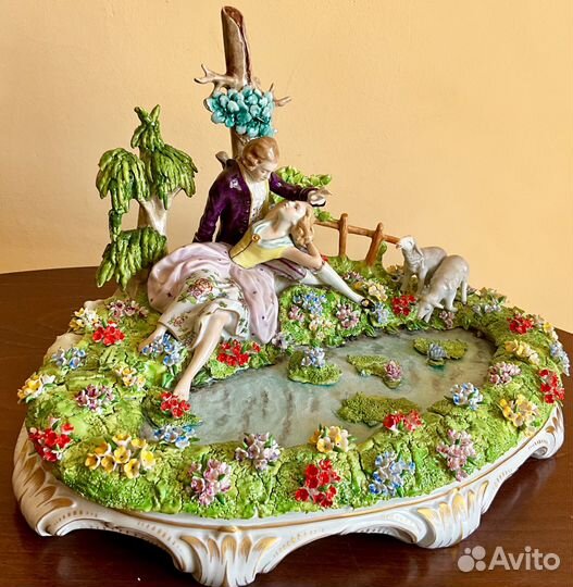 У озера. Длина -38 см. Sitzendorf