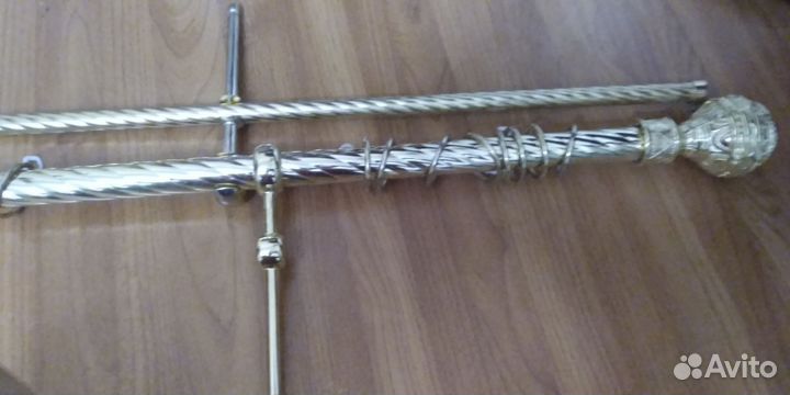 Карнизы для штор двухрядный металлический