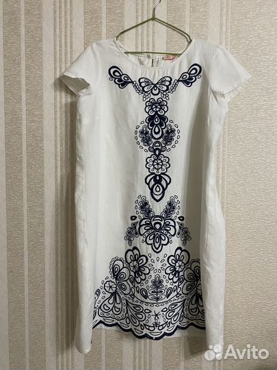 Платье женское 48 50 италия лён 100%