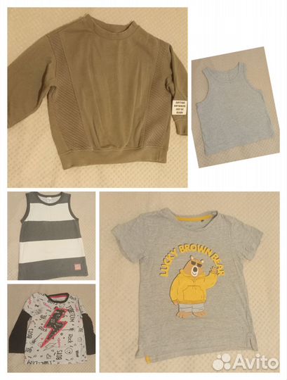 Пакет одежды на мальчика рост 104-110