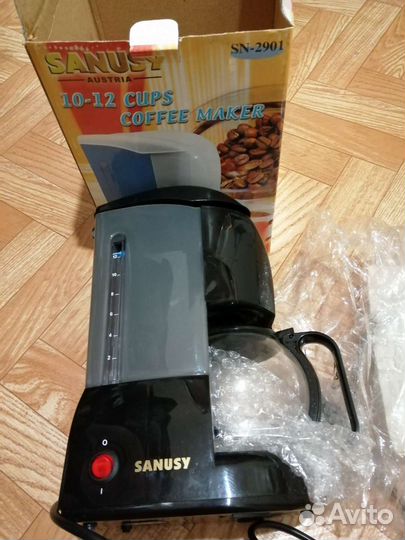 Кофеварка капельная sanusy SN-2901, новая