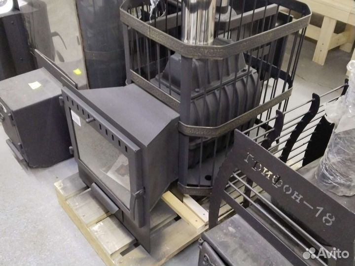 Чугунная печь для бани