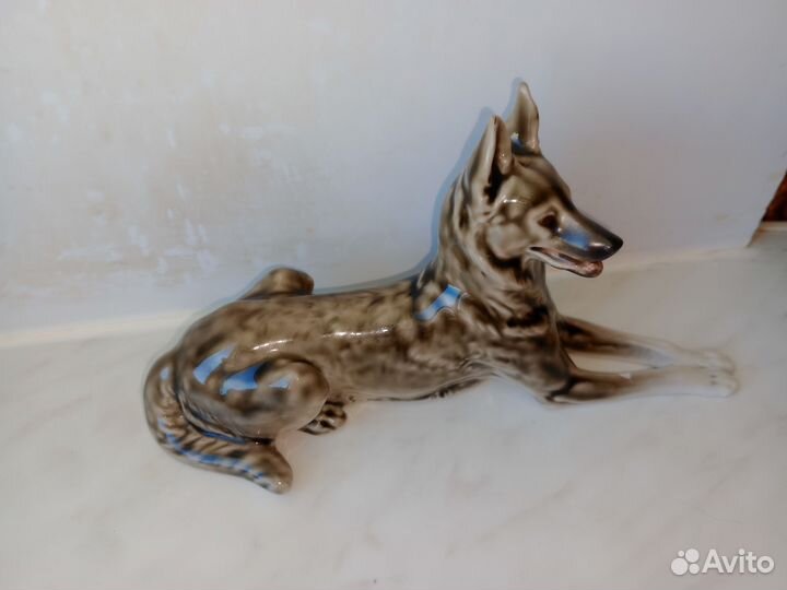 Статуэтка немецкая овчарка Винтаж гдр