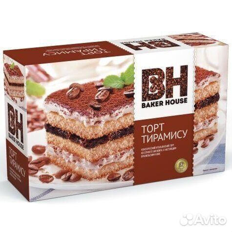 Торт бисквитный Baker House Тирамису 350г - опт