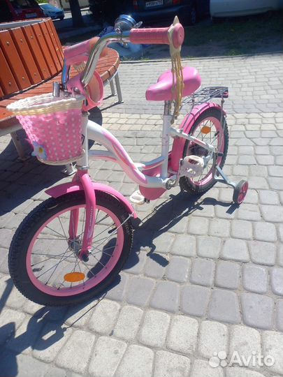 Детская велосипед 2 колесный для девочек