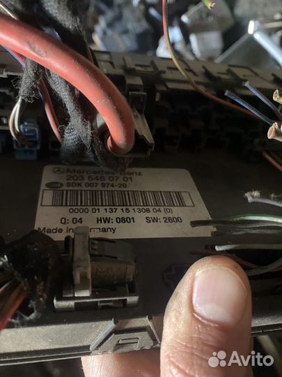 Блок SAM mercedes clk,c W209;W203