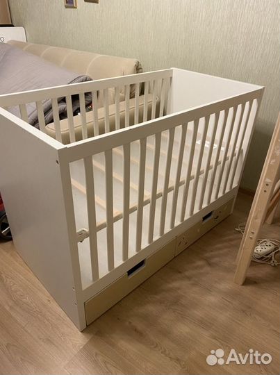 Детская кроватка IKEA стува белая