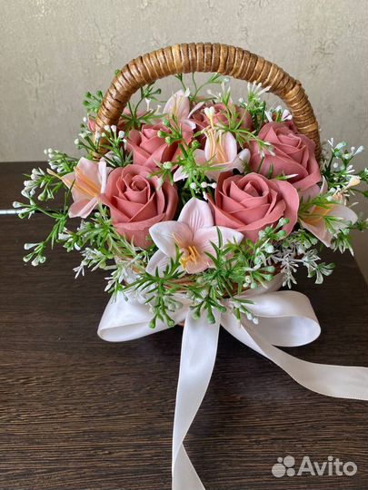 Изготовление мыльных букетов