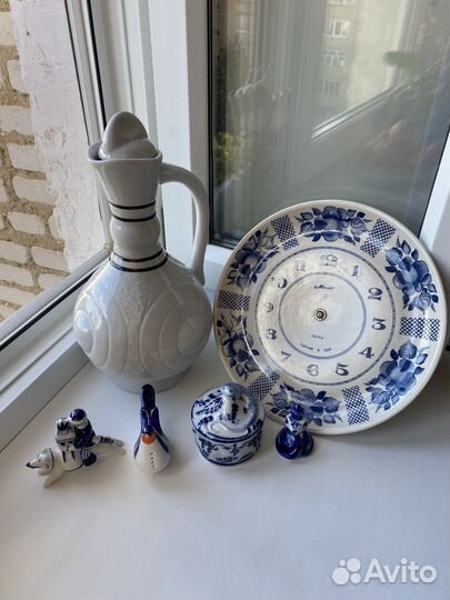 Фарфоровая посуда гжель