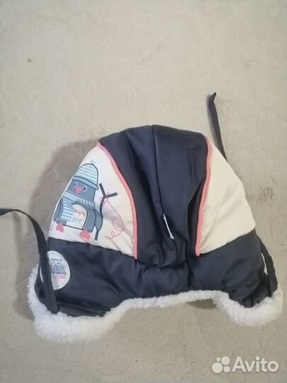 Шапка для новорожденного зима