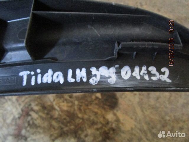 Накладка порога задняя левая Nissan Tiida (C11) 20