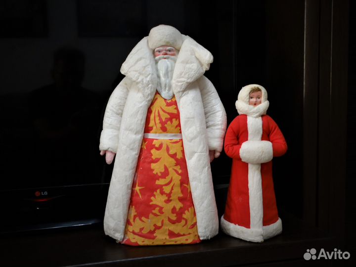 Старинные дед Мороз и Снегурочка