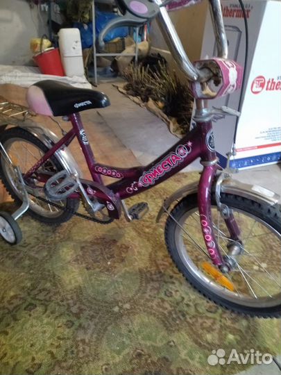 Детский велосипед для девочки 4х колесный