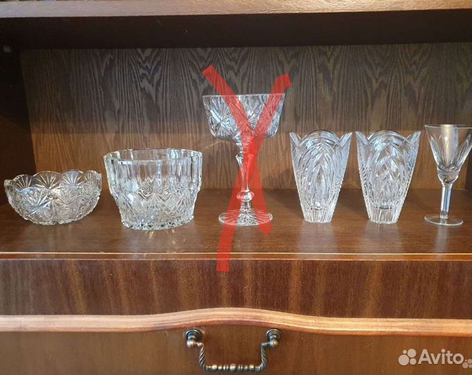 Хрустальные вазы салатники