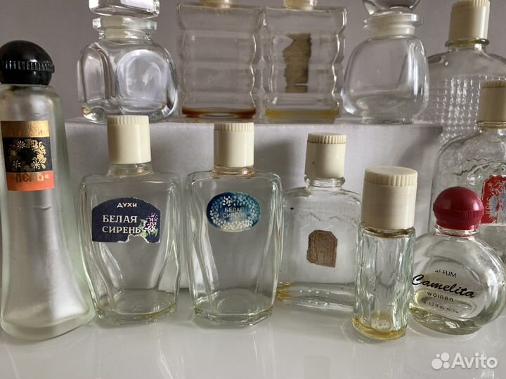 Флаконы винтаж от советских и египетских духов