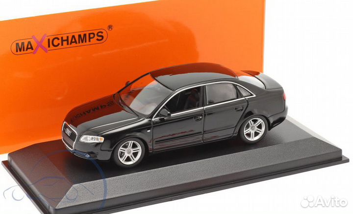 Audi A4 2004 черный Новинка Minichamps 1:43 Yu-Ra