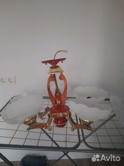 Люстра потолочная бу 5 рожков, лампа Е27