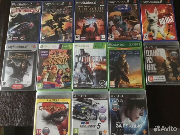 Лицензии Sony PS2, PS3, Xbox