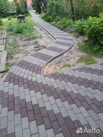 Укладка тротуарной плитки