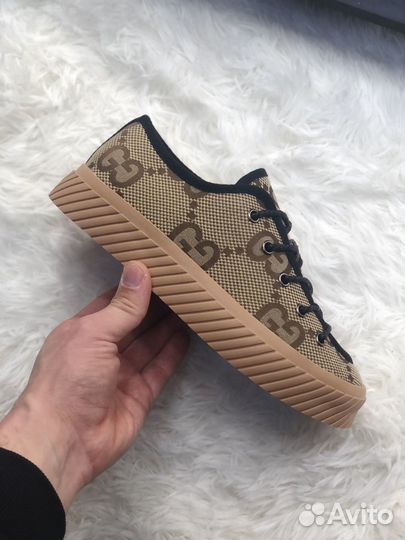 Женские кеды gucci brown