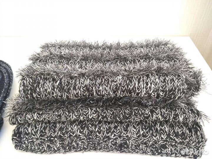 Шапка и шарф зимние вязаные